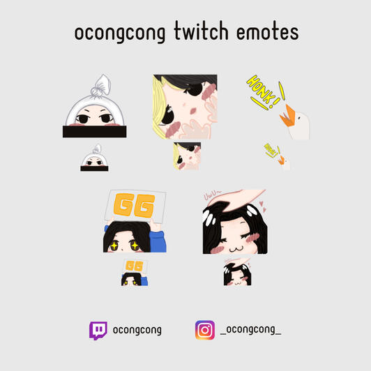 Ocongcong twitch emotes